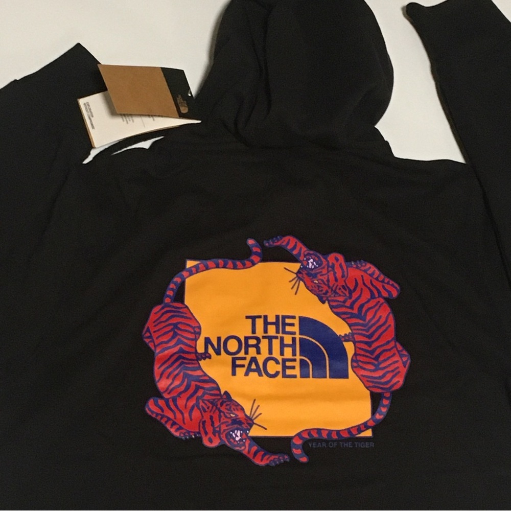 The North Face Pullover Hoodie Hooded Sweatshirt Sweater Mens Sz L Black New NWT - Picture 5 of 7